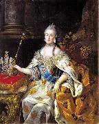 Portrait of Catherine II, Oil, Canvass, Tver Art Gallery